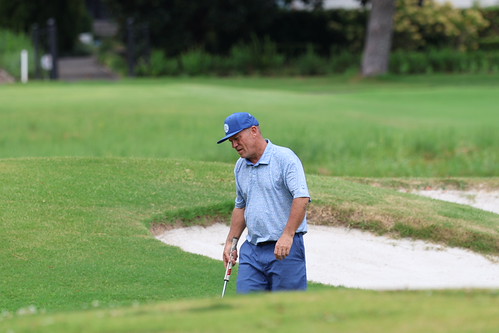 Working the ball around the green.